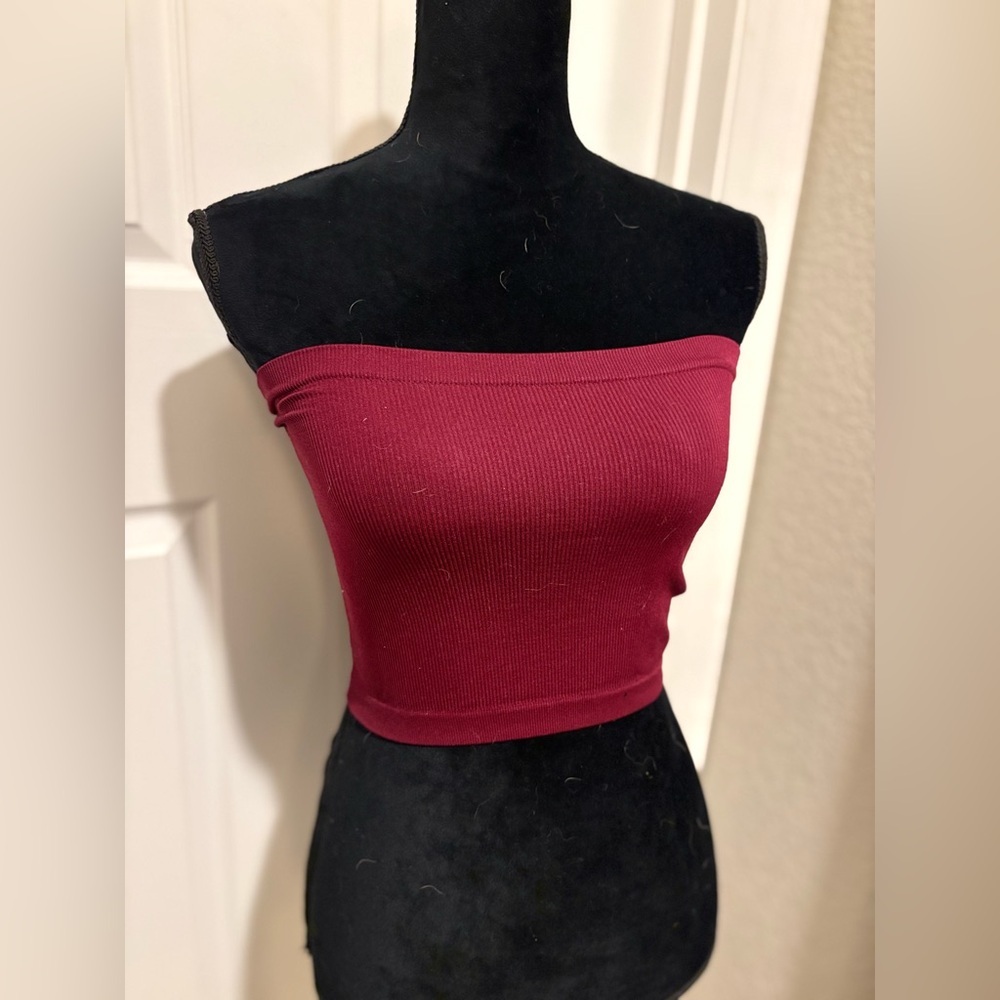 Burgundy Tube Top